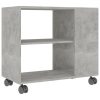 Eagan Side Table 70x35x55 cm Engineered Wood – Concrete Grey