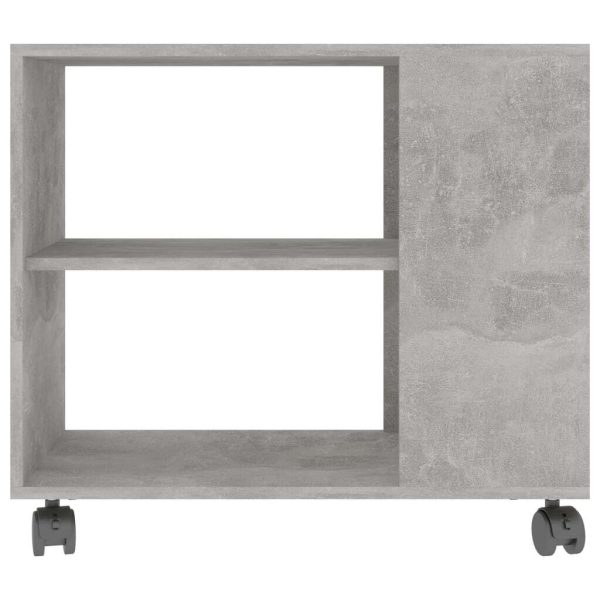 Eagan Side Table 70x35x55 cm Engineered Wood – Concrete Grey