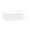 Orinda Floating Nightstand 40x30x15 cm Engineered Wood – High Gloss White, 1