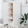 Book Cabinet Engineered Wood – 82.5×30.5×150 cm, White
