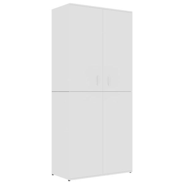 Shoe Cabinet 80x39x178 cm Engineered Wood – White