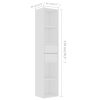 Book Cabinet 36x30x171 cm Engineered Wood – White