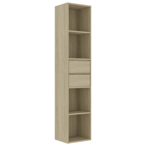 Book Cabinet 36x30x171 cm Engineered Wood – Sonoma oak