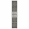 Book Cabinet 36x30x171 cm Engineered Wood – Concrete Grey