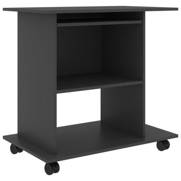 Computer Desk 80x50x75 cm Engineered Wood – Grey