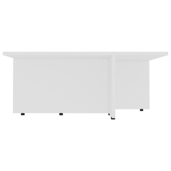 Coffee Table 79.5×79.5×30 cm Engineered Wood – White
