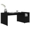 Coffee Table 90x45x35 cm Engineered Wood – Black