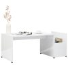 Coffee Table 90x45x35 cm Engineered Wood – High Gloss White