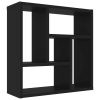Wall Shelf 45.1x16x45.1 cm Engineered Wood – Black