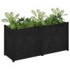 Garden Planter Black 150x50x70 cm Solid Pinewood