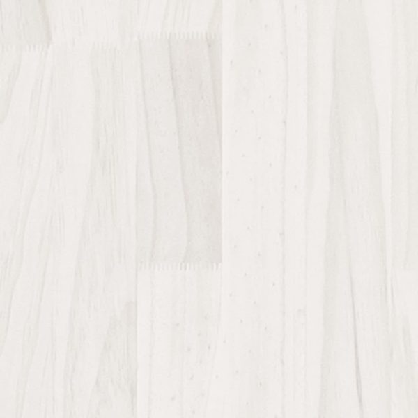 Garden Planter White 200x50x70 cm Solid Wood Pine
