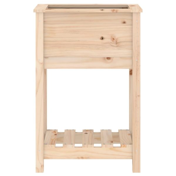 Planter with Shelf 54×34.5×81 cm Solid Wood Pine