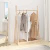 Clothes Rack 100x45x150 cm Solid Pine Wood – Brown