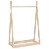 Clothes Rack 100x45x150 cm Solid Pine Wood – Brown