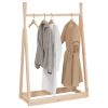 Clothes Rack 100x45x150 cm Solid Pine Wood – Brown