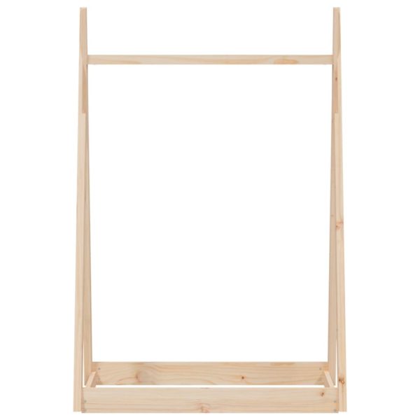 Clothes Rack 100x45x150 cm Solid Pine Wood – Brown