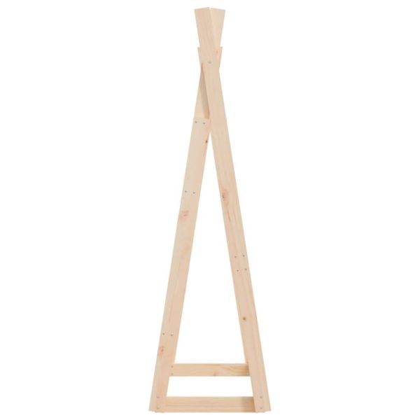 Clothes Rack 100x45x150 cm Solid Pine Wood – Brown