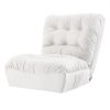 Floor Sofa Accent Recliner Convertible Chair Gaming Couch Lounge White