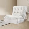 Floor Sofa Accent Recliner Convertible Chair Gaming Couch Lounge White