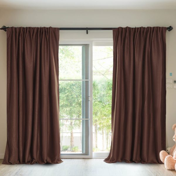 2X Blockout Curtains Curtain Blackout Bedroom 180cm x 230cm Stone