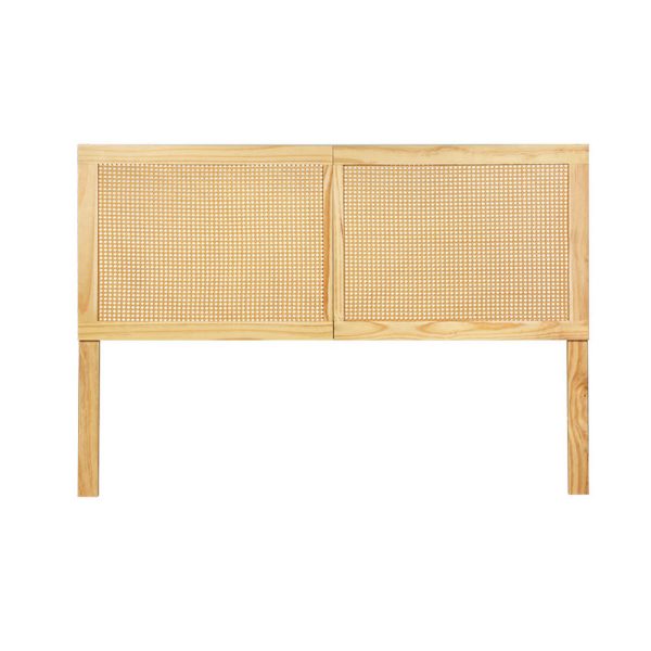 Bed Head Double Size Rattan – RIBO Pine