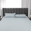 Latex Cooling Bed Sheet Set Fitted Pillowcase Washable Summer 3PCS Double