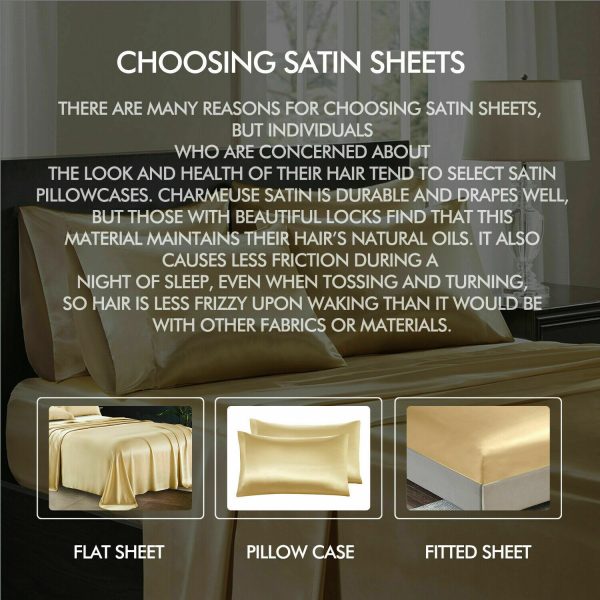 Ultra Soft Silky Satin Bed Sheet Set in King Single Size in Teal Colour