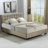 Allendale Bed Frame Base With Gas Lift Double Size Platform Fabric