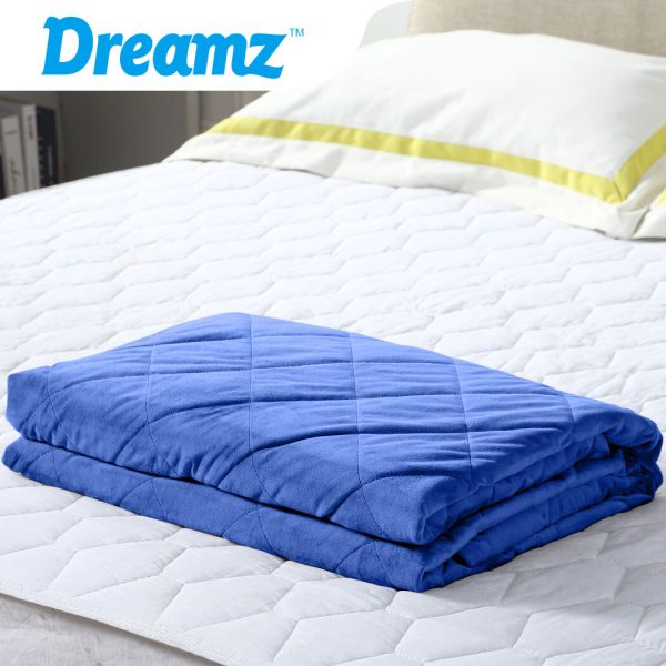 11KG Adults Size Anti Anxiety Weighted Blanket Gravity Blankets Blue