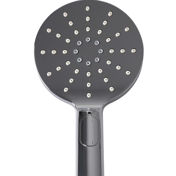 Rain Shower Head Set Silver Round Brass Taps Mixer Handheld High Pressure 10″