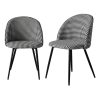 2x Dining Chairs Kitchen Cafe Lounge Chair Sofa Upholstered Padded Seat