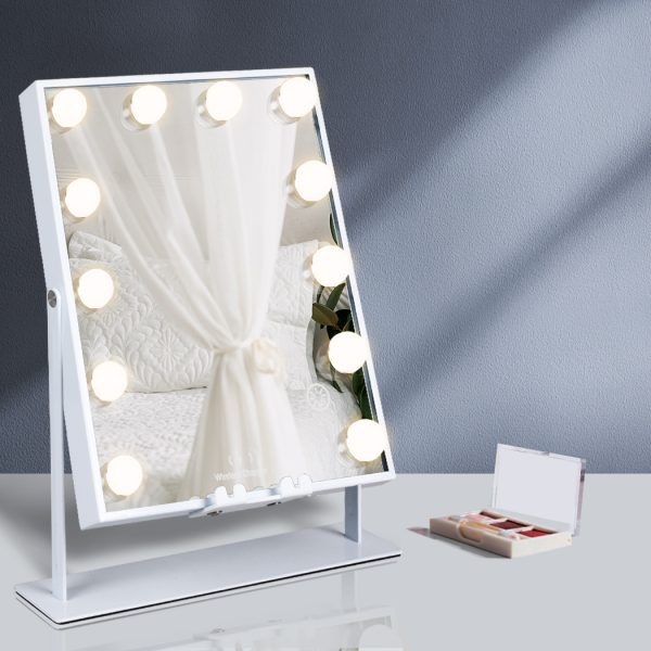 LED Makeup Vanity Mirror Lights Bluetooth Dimming Charging Hollywood Bulb Touch