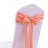 50x Satin Chair Sashes Cloth Cover Wedding Party Event Decoration Table Runner