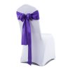 50x Satin Chair Sashes Cloth Cover Wedding Party Event Decoration Table Runner