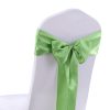 50x Satin Chair Sashes Cloth Cover Wedding Party Event Decoration Table Runner