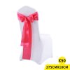 50x Satin Chair Sashes Cloth Cover Wedding Party Event Decoration Table Runner