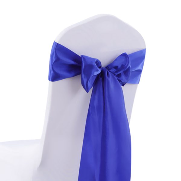 50x Satin Chair Sashes Cloth Cover Wedding Party Event Decoration Table Runner