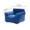 Sofa Cover Couch High Stretch Super Soft Plush Protector Slipcover 1 Seater Navy
