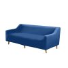 Sofa Cover Couch High Stretch Super Soft Plush Protector Slipcover 4 Seater Navy
