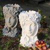 Resin White Creative Goddess Head Statue Planter Bonsai Flower Succulent Pot Decor