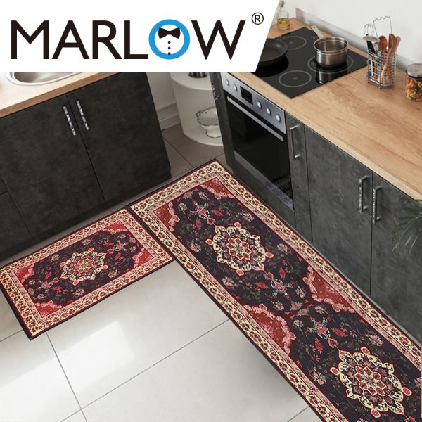 2x Kitchen Mat Floor Rugs Area Carpet Non-Slip Door Mat 45x120cm /45x75cm