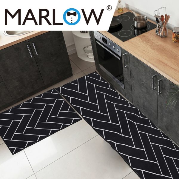 2x Kitchen Mat Floor Rugs Area Carpet Non-Slip Door Mat 45x120cm /45x75cm