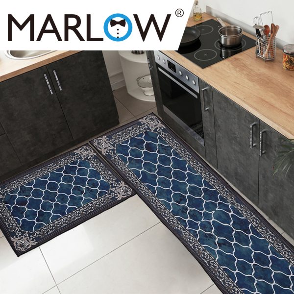 2x Kitchen Mat Floor Rugs Area Carpet Non-Slip Door Mat 45x120cm /45x75cm