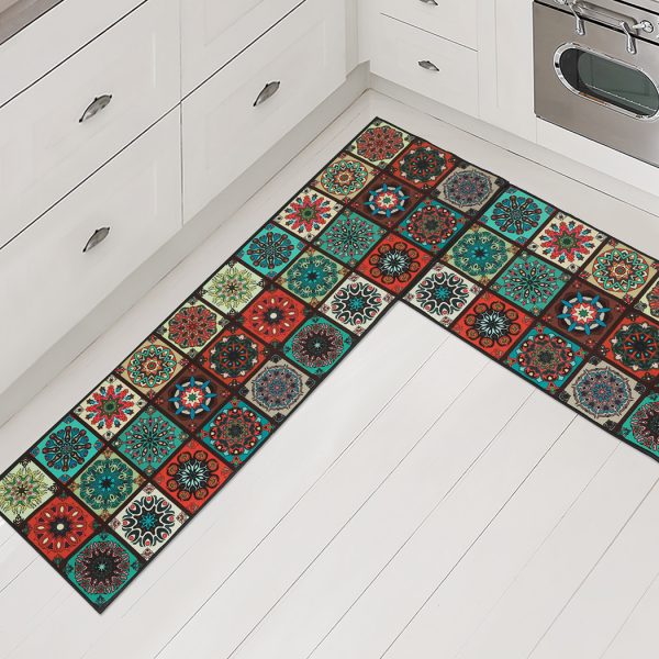 2x Kitchen Mat Floor Rugs Area Carpet Non-Slip Door Mat 45x150cm /45x75cm