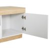 TV Cabinet Entertainment Unit Stand Storage Drawer Shelf 180cm White Wood