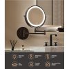 Extendable Makeup Mirror 10X Magnifying Double-Sided Bathroom Mirror – Brown