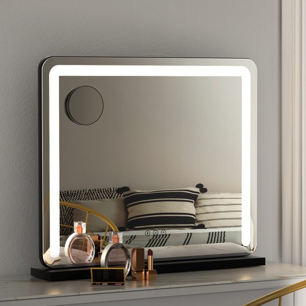 Makeup Mirror With Light Hollywood Vanity LED Tabletop Mirrors 50X60CM – Black