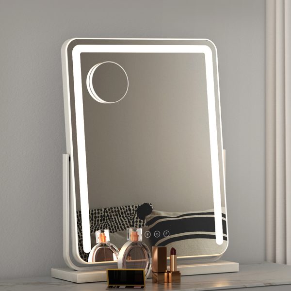 Makeup Mirror with Lights Hollywood Vanity Tabletop LED Mirrors 40X50CM