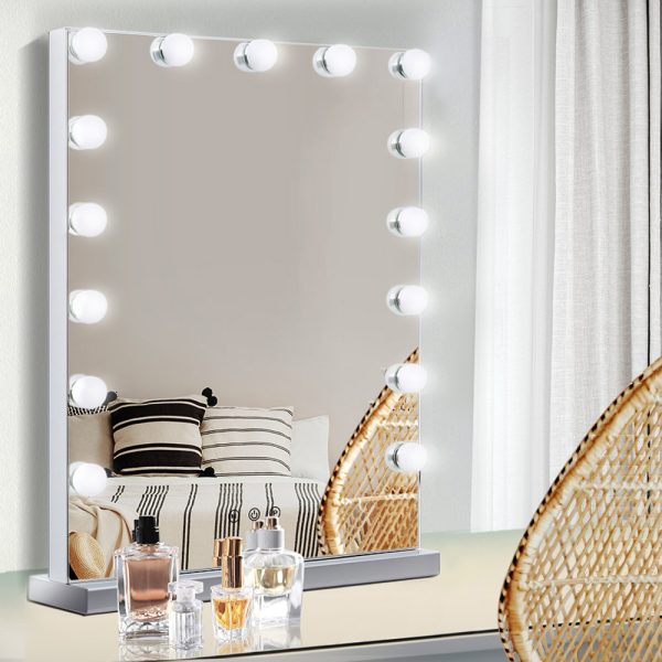 Hollywood Makeup Mirror With Light LED Bulbs Lighted Frameless – 43×61 cm