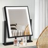 LED Makeup Mirror Hollywood Standing Mirror Tabletop Vanity – Black